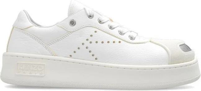 Kenzo Hoops Contrasting-Toecap Low-Top Sneakers