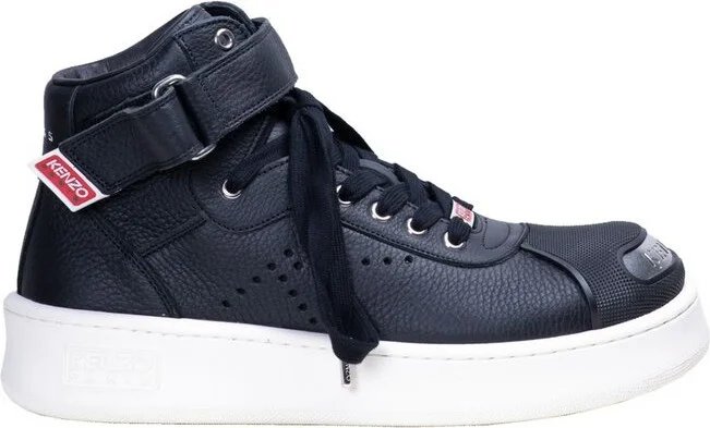 Kenzo Hoops High-Top Lace-Up Sneakers