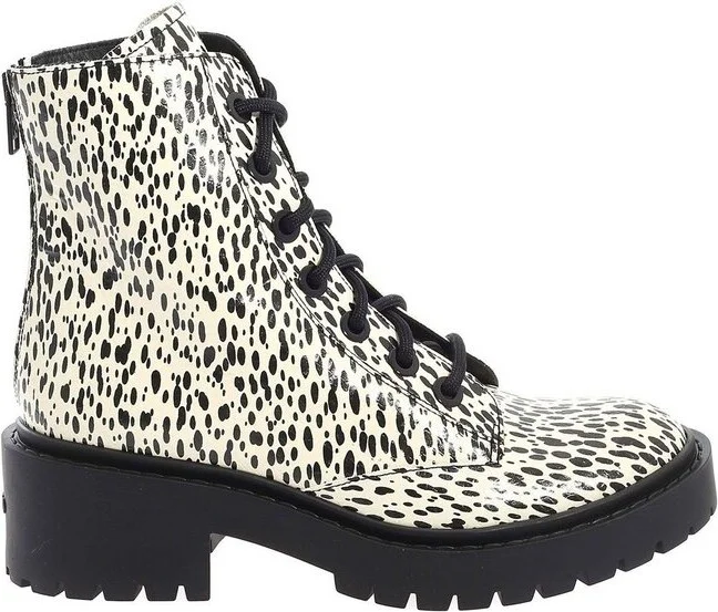 Kenzo Leopard-Printed Lace-Up Boots