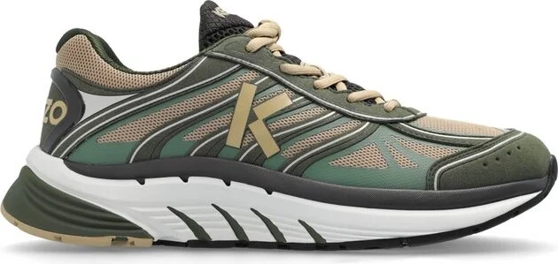 Kenzo Mesh-Panelled Lace-Up Sneakers