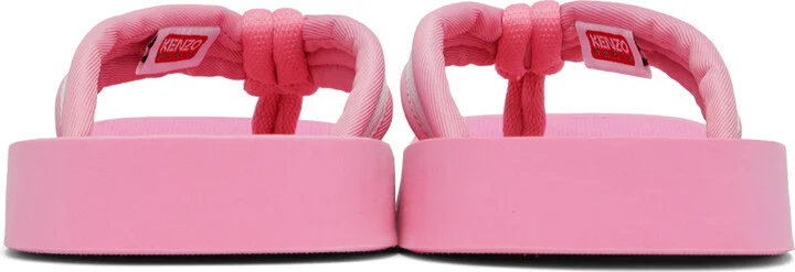 Kenzo Pink Setta Flip Flops - Image 2