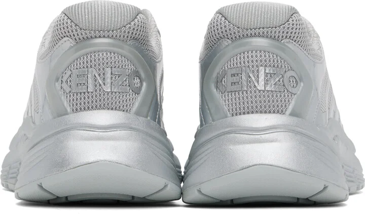 Kenzo Silver Kenzo Paris 'Kenzo-Pace' Sneakers - Image 2
