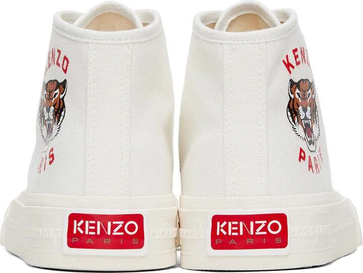 Kenzo White Kenzo Paris Foxy High Top Sneakers - Image 2