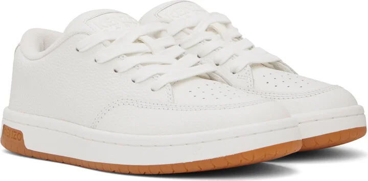Kenzo White Kenzo Paris KENZO-Dome Sneakers - Image 4