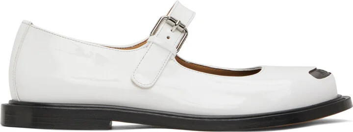 Kenzo White Kenzo Paris Mary Jane Loafers
