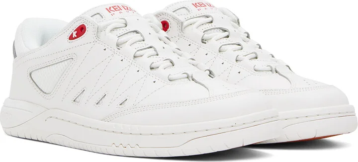 Kenzo White Kenzo Paris PXT Sneakers - Image 4