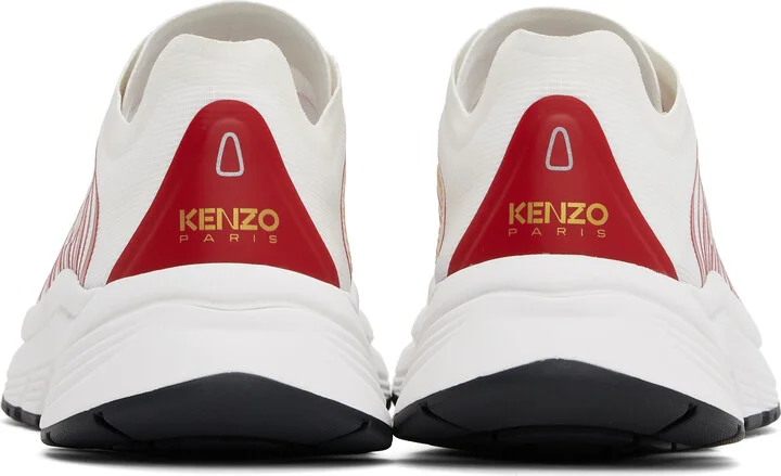 Kenzo White & Red Kenzo Paris 'KENZO-Pace 2.0' Sneakers - Image 2