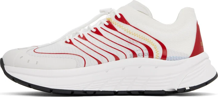 Kenzo White & Red Kenzo Paris 'KENZO-Pace 2.0' Sneakers - Image 3