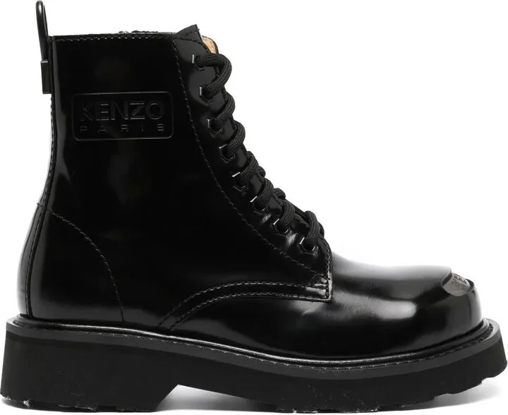 Kenzosmile leather ankle boots
