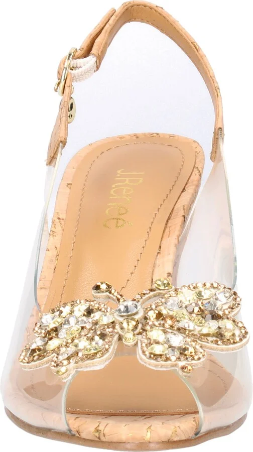 Kerensa Crystal Butterfly Slingback Pump - Image 4