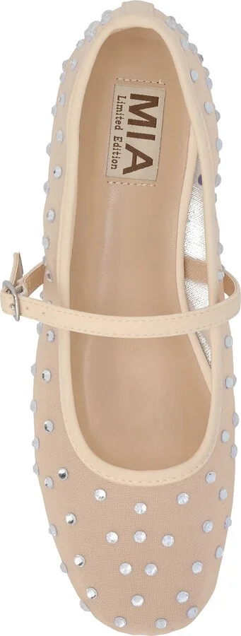 Kerra Rhinestone Stud Ballet Flat - Image 3