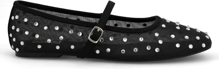 Kerra Rhinestone Stud Ballet Flat - Image 7