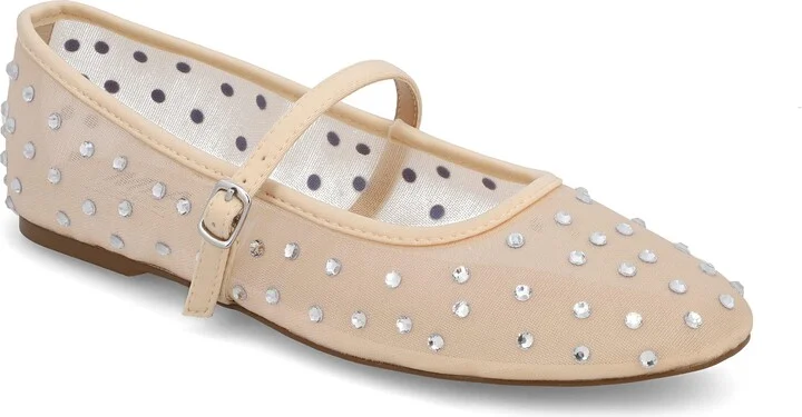 Kerra Rhinestone Stud Ballet Flat