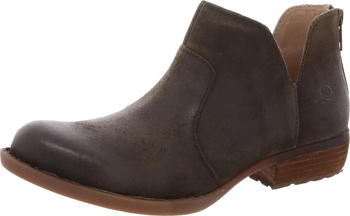Kerri Womens Cushioned Footbed Nubuck Ankle Boots