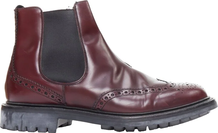 Ketsby perforated polished chelsea boots