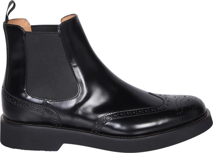 Ketsby Polish Black Ankle Boots