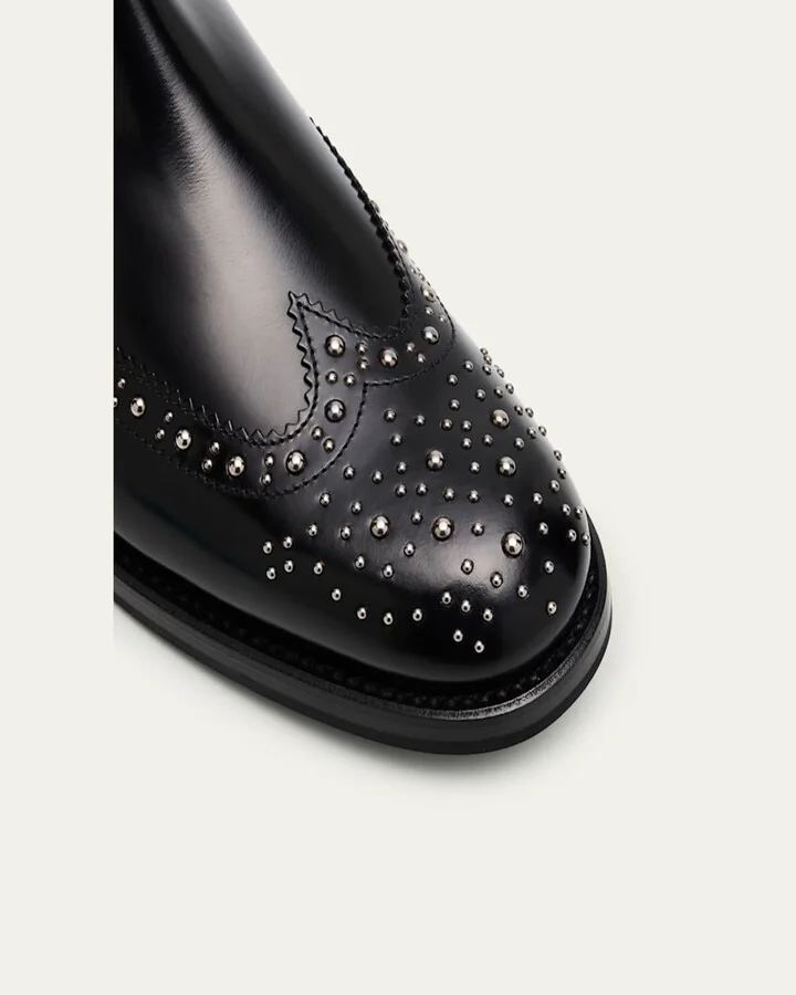 Ketsby Studded Leather Chelsea Boots - Image 6