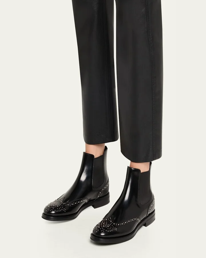 Ketsby Studded Leather Chelsea Boots - Image 9