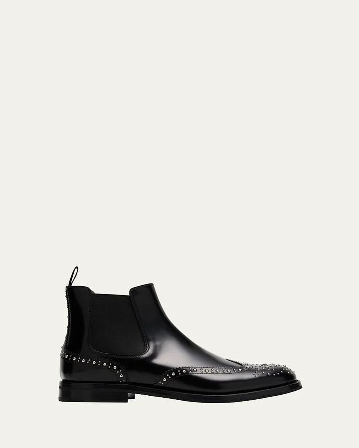 Ketsby Studded Leather Chelsea Boots