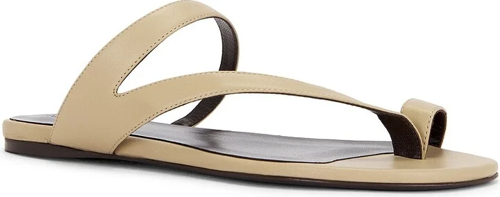 KHAITE Aimee Flat Sandal in Tan - Image 2