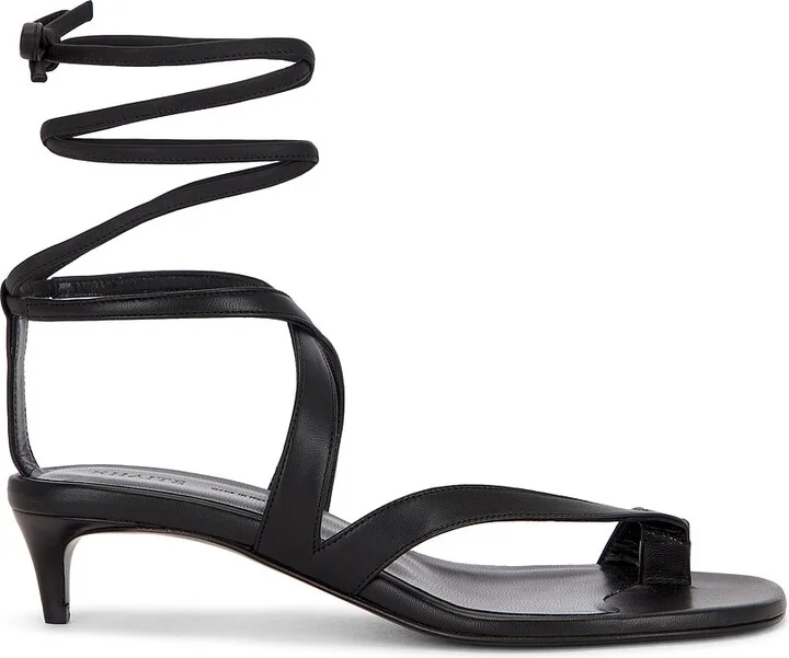 KHAITE Aimee Strappy Sandal in Black