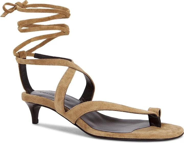KHAITE Aimee Strappy Sandal in Taupe - Image 2