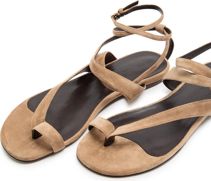 Khaite Aimee Suede Sandals - Image 3
