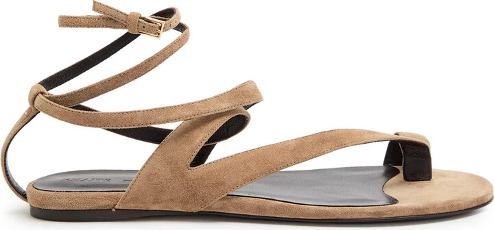 Khaite Aimee Suede Sandals