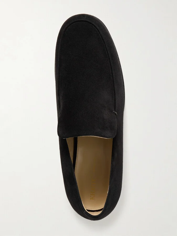 KHAITE - Alessio Suede Loafers - Black - Image 5