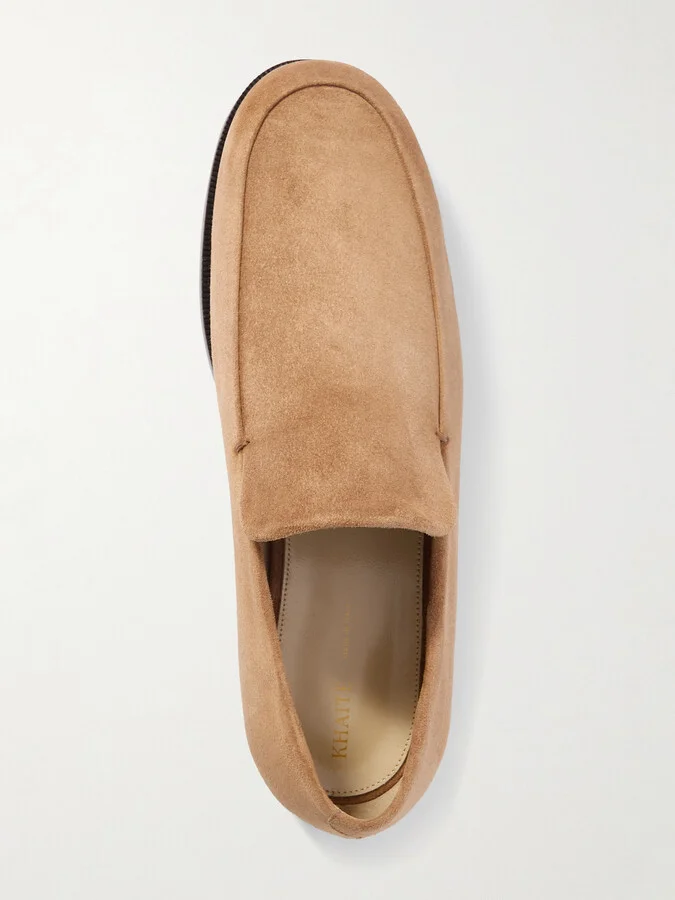 KHAITE - Alessio Suede Loafers - Brown - Image 5