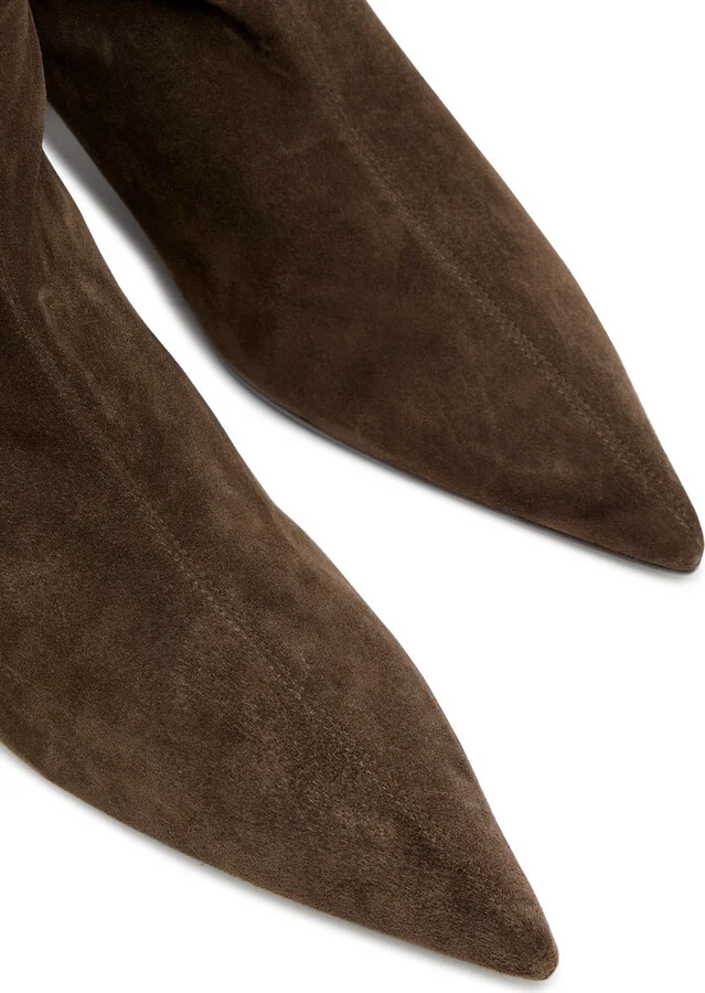 Khaite Andee 40 Suede Knee-high Boots - Image 3