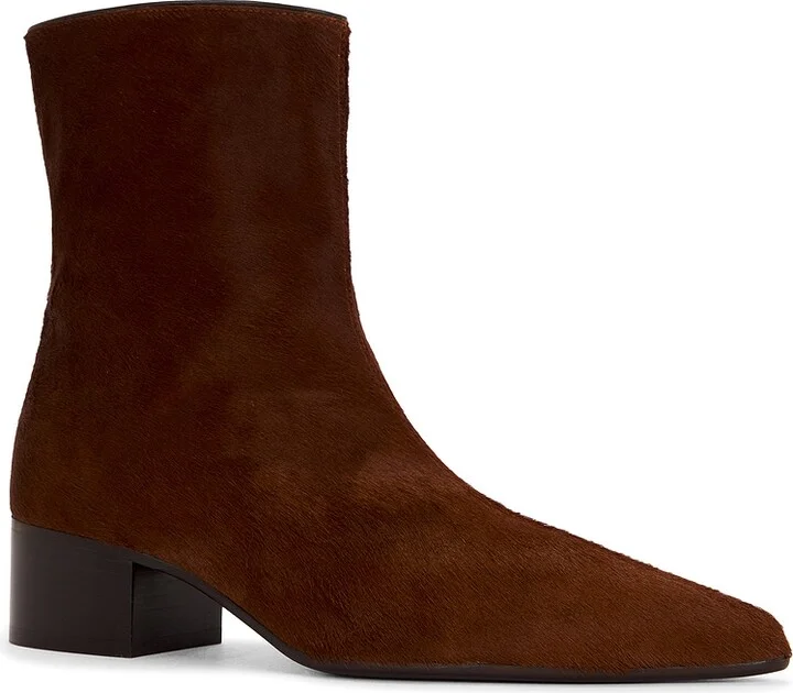 KHAITE Andee Ankle Boot in Rust - Image 2