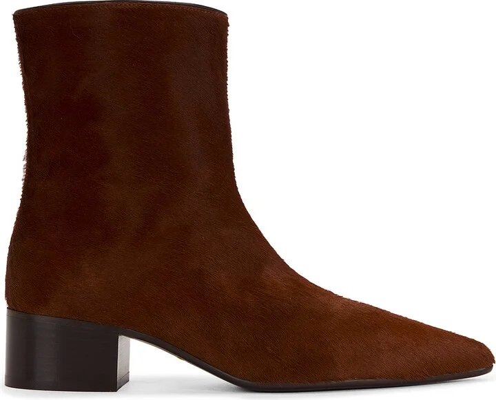 KHAITE Andee Ankle Boot in Rust
