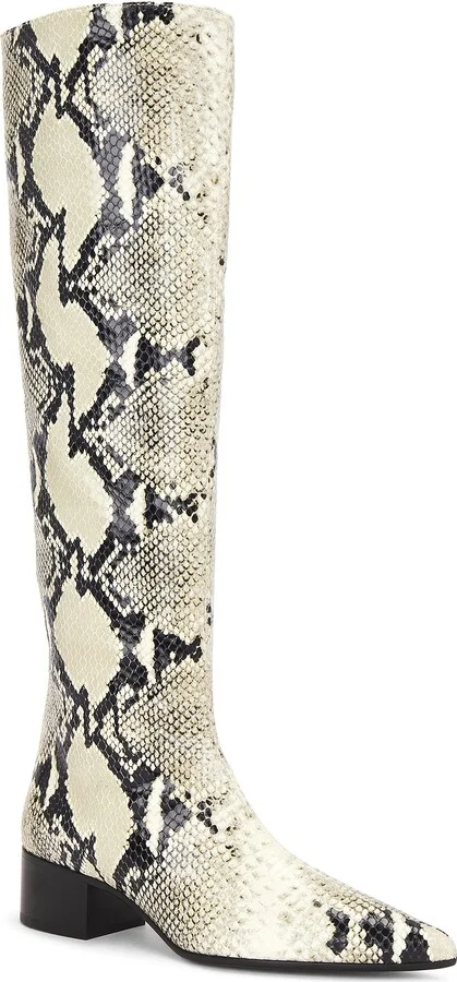 KHAITE Andee Knee High Boot in Beige - Image 2