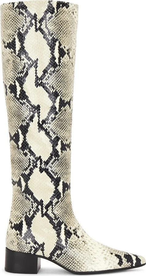 KHAITE Andee Knee High Boot in Beige