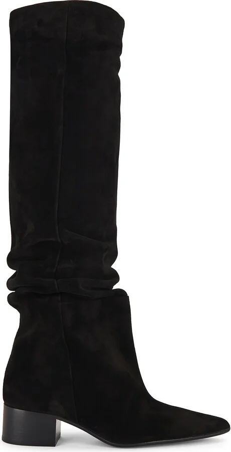 KHAITE Andee Over The Knee Slouchy Boot in Black
