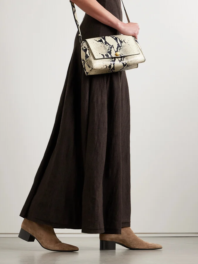 KHAITE - Andee Suede Knee Boots - Brown - Image 2