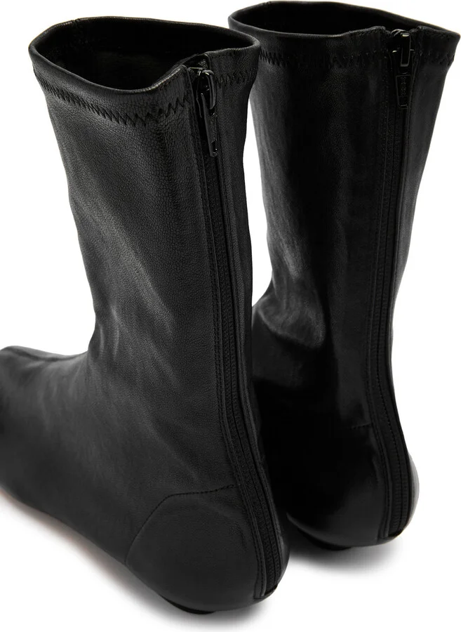 Khaite Apollo 25 Leather Ankle Boots - Image 4
