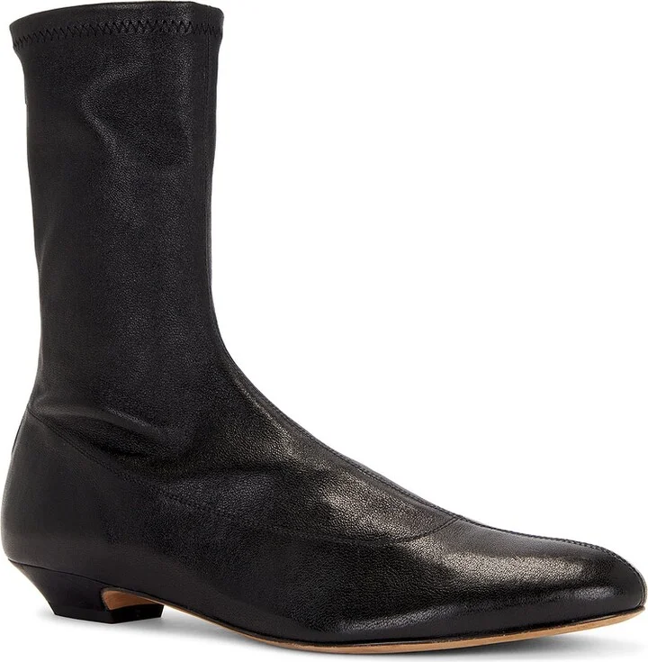 KHAITE Apollo Flat Boot in Black - Image 2