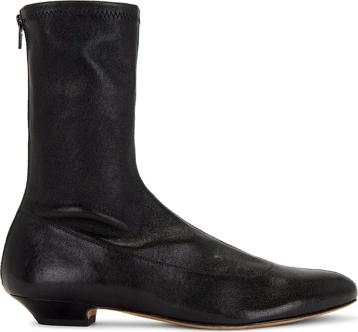 KHAITE Apollo Flat Boot in Black
