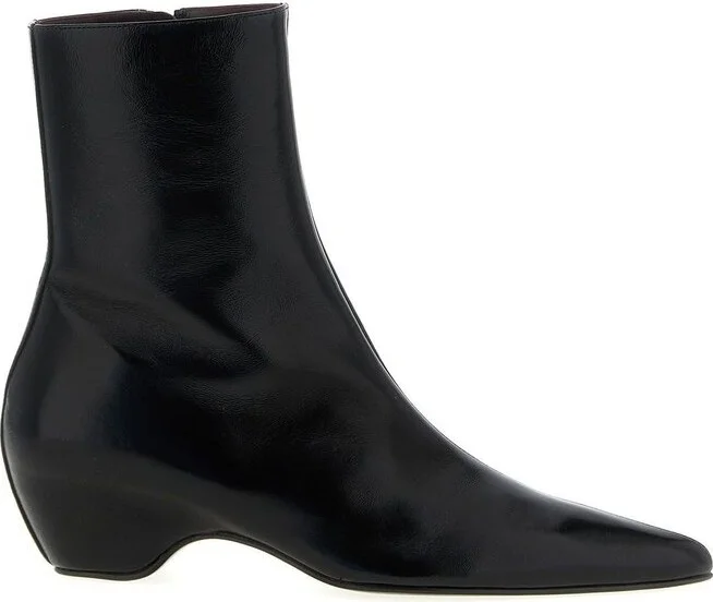 Khaite Arizona Pointed-Toe Zipped Boots