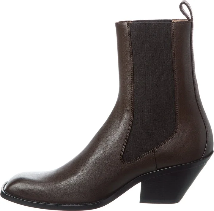 Khaite Austin Leather Bootie - Image 2