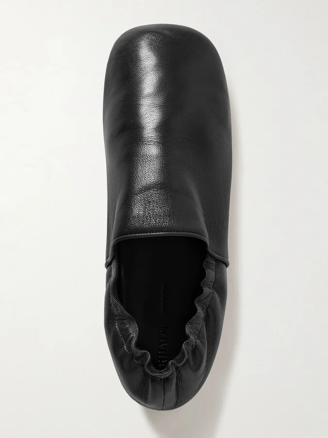 KHAITE - Banks Leather Loafers - Black - Image 5