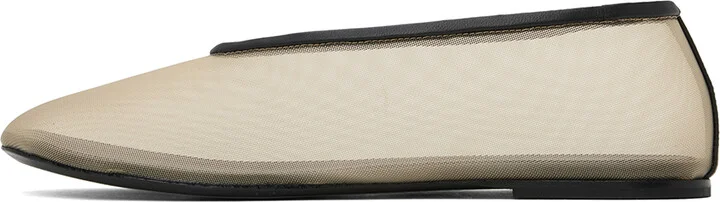 KHAITE Beige 'The Marcy' Ballerina Flats - Image 3