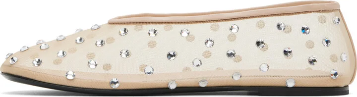 KHAITE Beige 'The Marcy' Ballerina Flats - Image 3