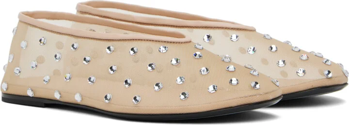 KHAITE Beige 'The Marcy' Ballerina Flats - Image 4