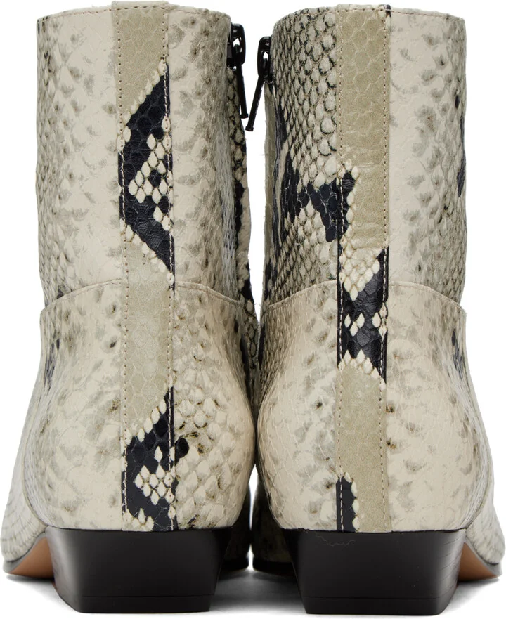 KHAITE Beige 'The Marfa' Boots - Image 2