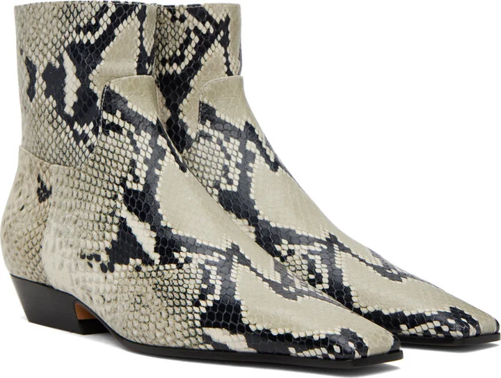 KHAITE Beige 'The Marfa' Boots - Image 4