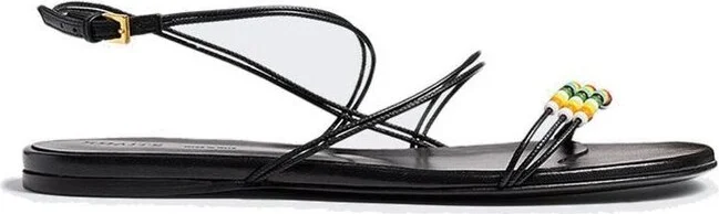 Khaite Bella T-Strap Sandals
