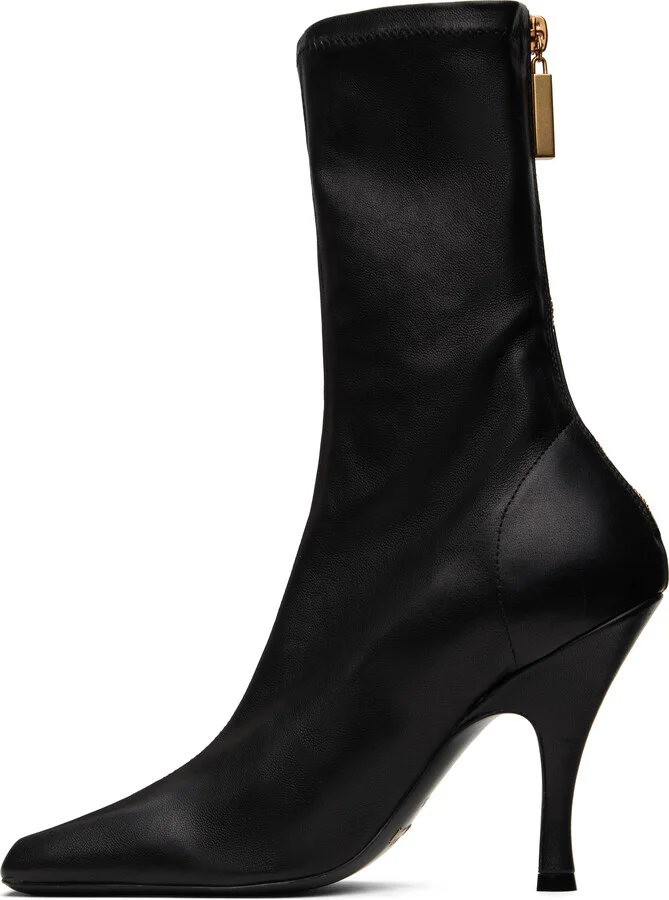 KHAITE Black Eva Mid Calf Boots - Image 3